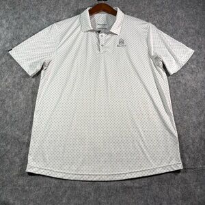 Swannies Mens gray/White Graphic Performance Golf Polo Size XL‎